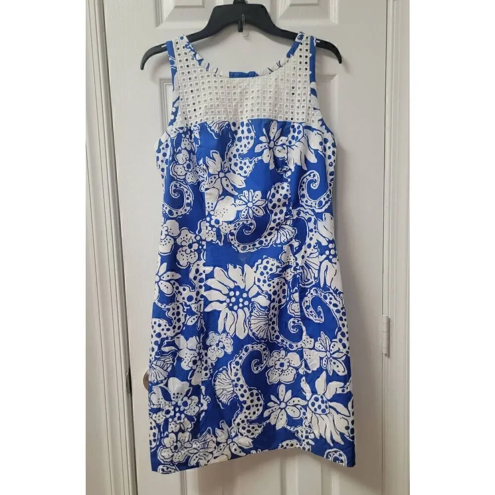 Lilly Pulitzer Marianne Floral Shift Dress 8